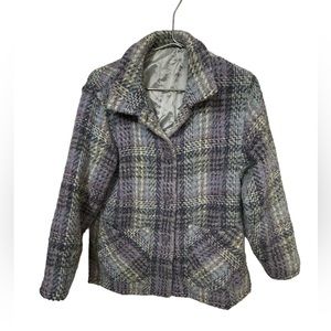 Vintage Purple 1970s Purple Pink Plaid Jacket Women’s S Rare